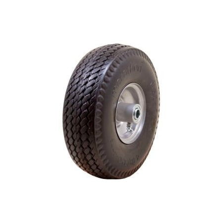 Marathon Industries Marathon Flat Free Tire 30030 - 4.10/3.50-4 Sawtooth Tread - 3.5" Centered - 5/8" Bearings 30030